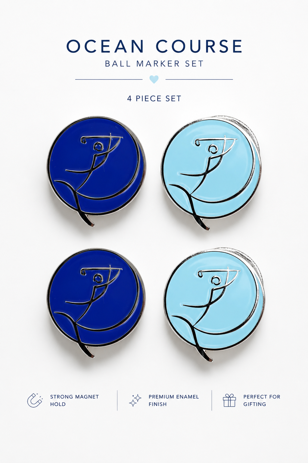 Ocean Course QD Ball Markers GOLF by QD