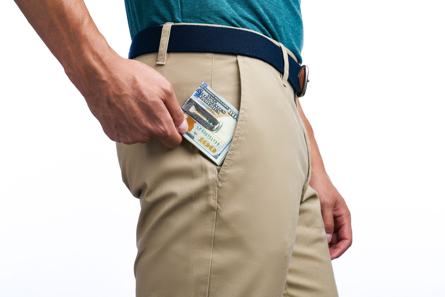 Textured Tee Money Clip Golf By QD