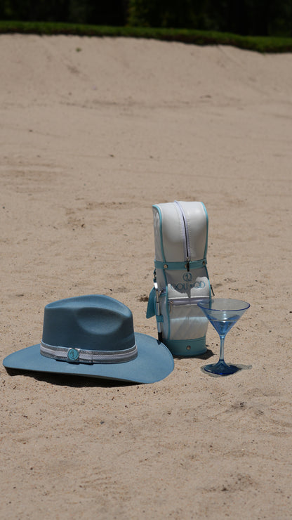 Low Tide Caddie Crown Handmade Cotton Hat w/Magnetic Ball Marker GOLF by QD