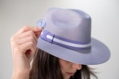 Purple Caddie Crown Handmade Cotton Hat GOLF by QD