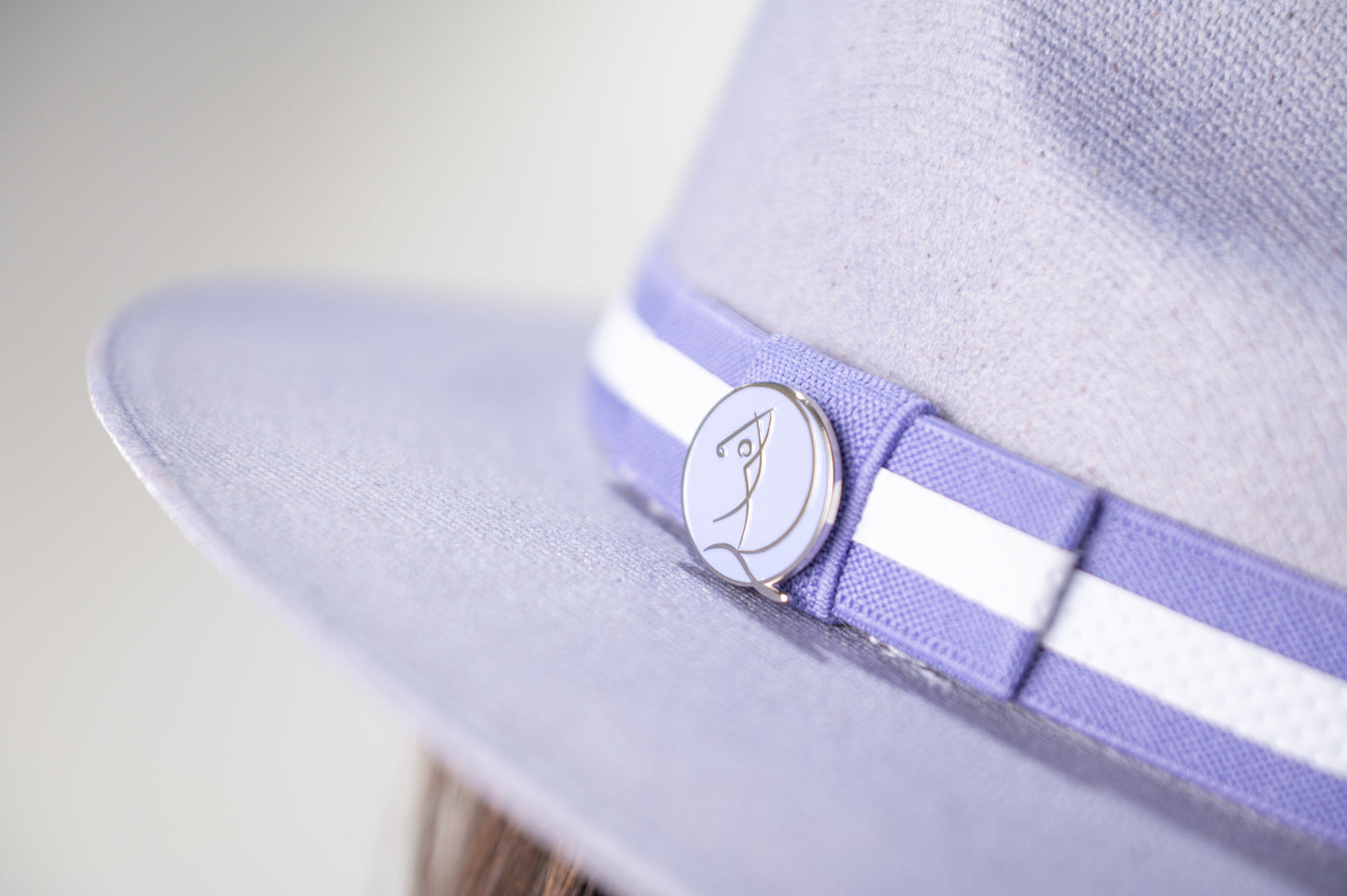 Purple Caddie Crown Handmade Cotton Hat GOLF by QD