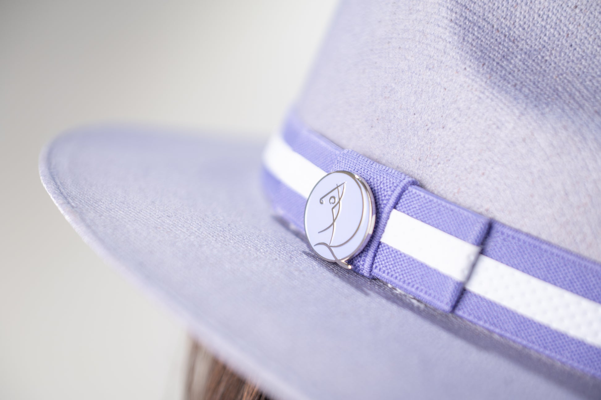 Purple Caddie Crown Handmade Cotton Hat GOLF by QD