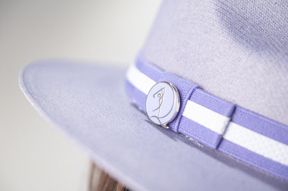 Purple Caddie Crown Handmade Cotton Hat GOLF by QD