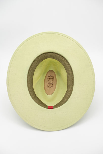 Green Caddie Crown Handmade Cotton Hat GOLF by QD