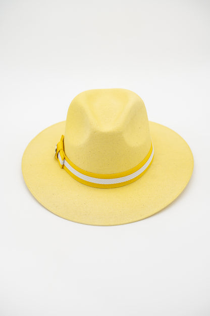 Yellow Caddie Crown Handmade Cotton Hat w/Magnetic Ball Marker GOLF by QD