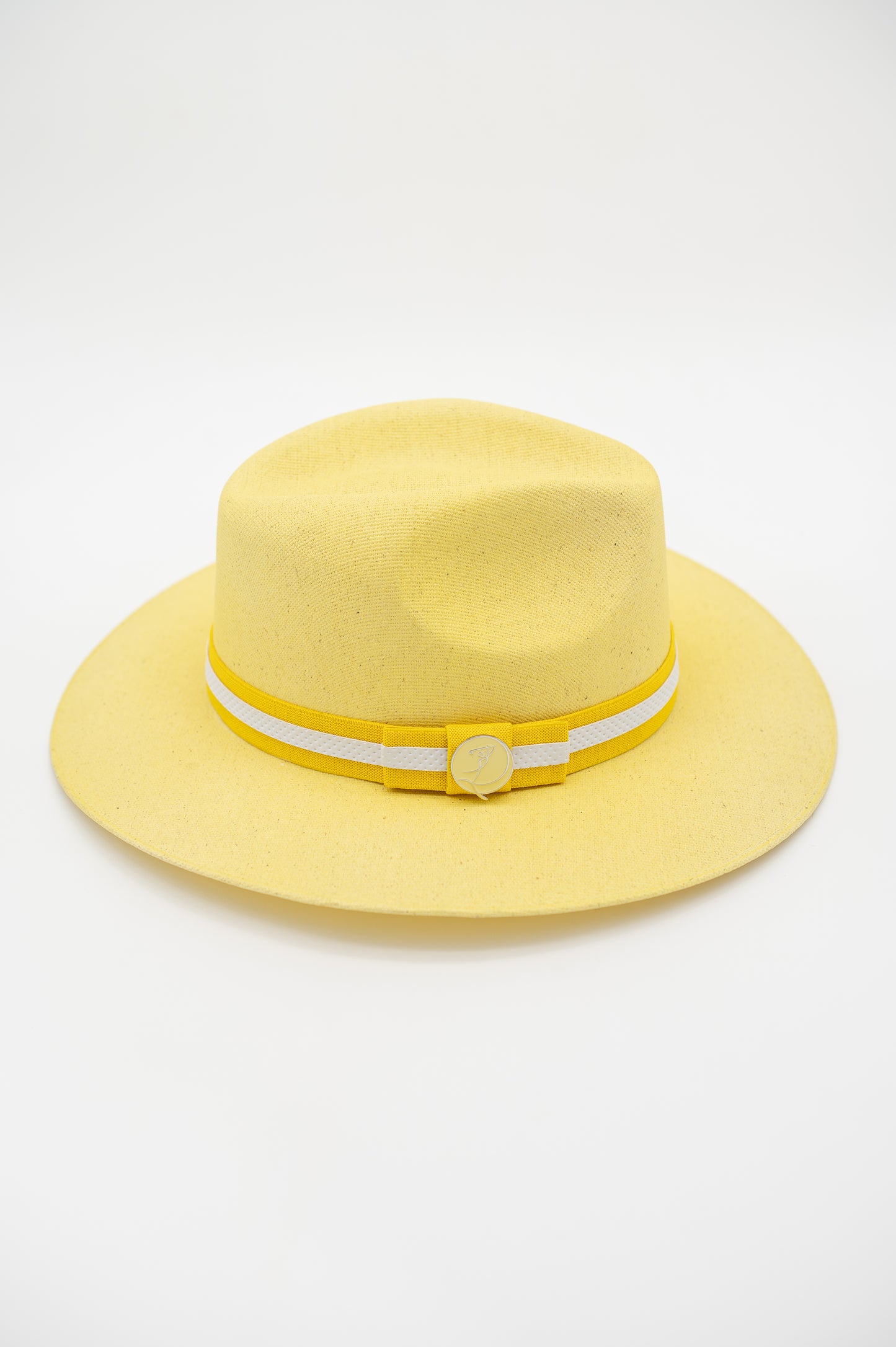 Yellow Caddie Crown Handmade Cotton Hat w/Magnetic Ball Marker GOLF by QD