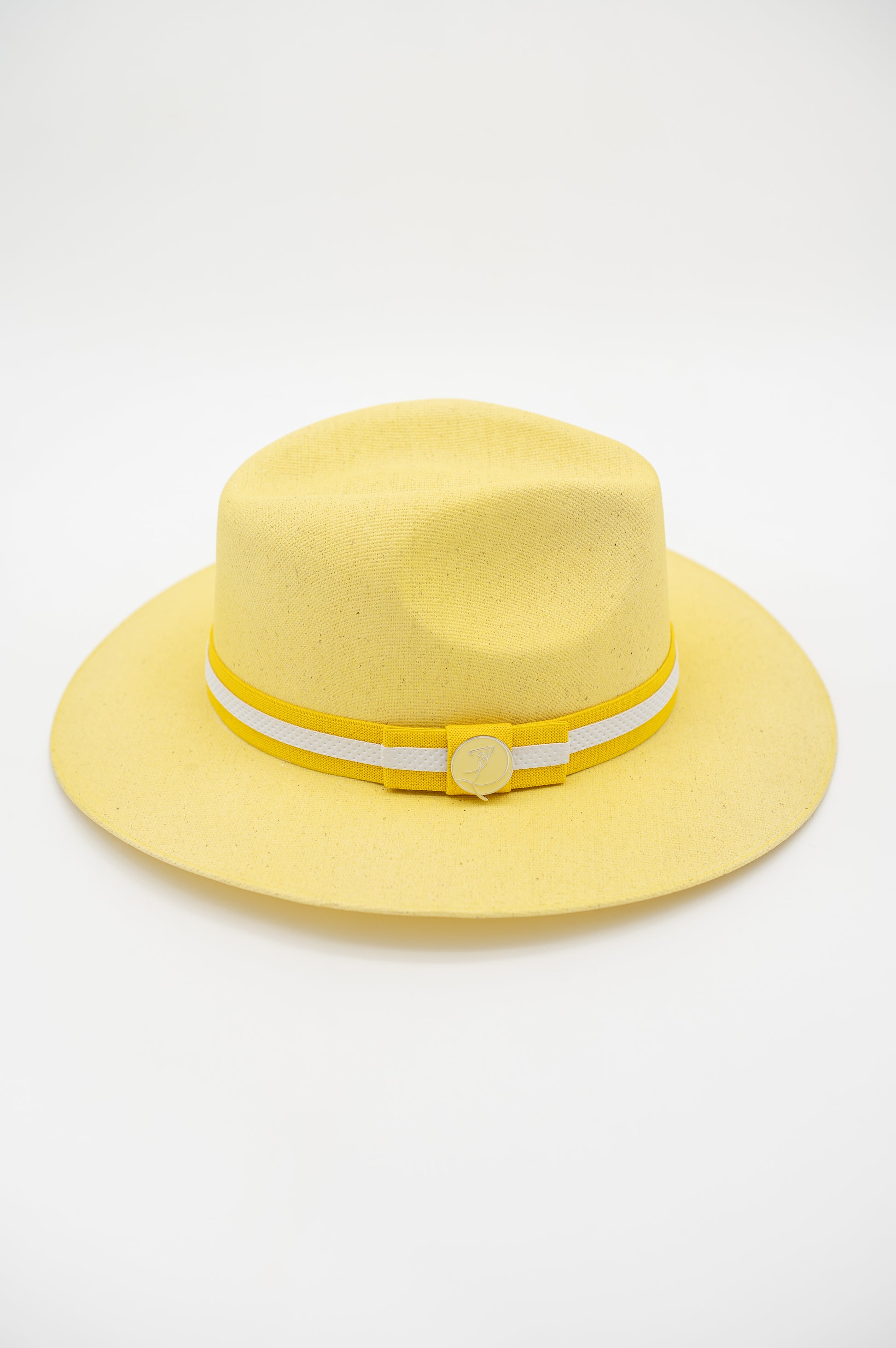 Yellow Caddie Crown Handmade Cotton Hat w/Magnetic Ball Marker GOLF by QD