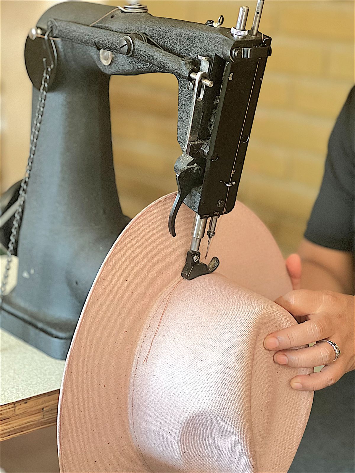 Purple Caddie Crown Handmade Cotton Hat GOLF by QD